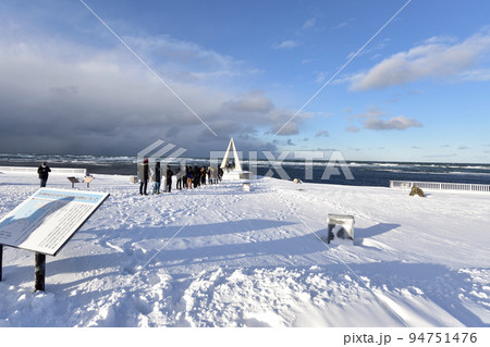 冬の北海道稚内市の風景 冬の北海道稚内市の風景 94751476
