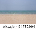 Nature landscape view of beautiful tropical beach and sea in sunny day. Beach sea space area 94752994
