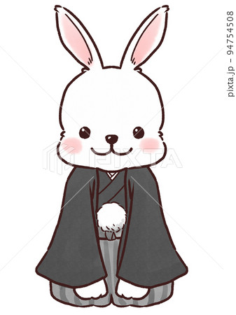 正月　干支　うさぎ　着物 94754508