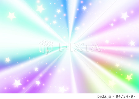 Holographic radial foil gradient background with stars and sparkles. Fantasy circle conical texture. Rainbow unicorn wallpaper. Vector Illustration Holographic radial foil gradient background with stars and sparkles. Fantasy circle conical texture. Rainbow unicorn wallpaper. Vector Illustration 94754797