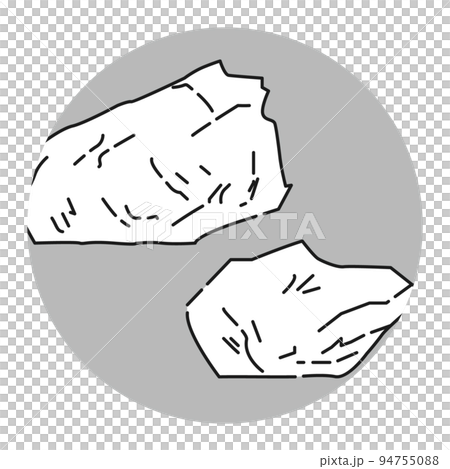 Rock icon (black and white) Rock icon (black and white) 94755088