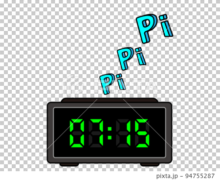 Digital display clock vector illustration - Stock Illustration ...