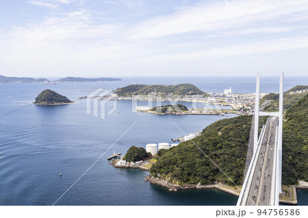 ながさき女神大橋主塔てっぺんからの眺め【長崎県長崎市】 ながさき女神大橋主塔てっぺんからの眺め【長崎県長崎市】 94756586