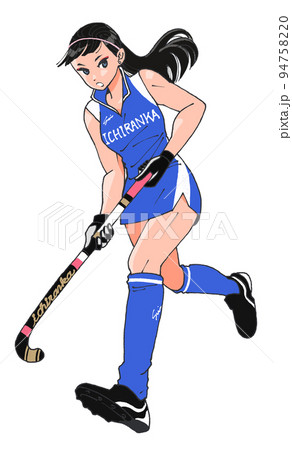 女子ホッケー選手 94758220
