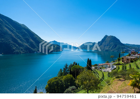 Lugano. Switzerland. Canton Ticino 94759461