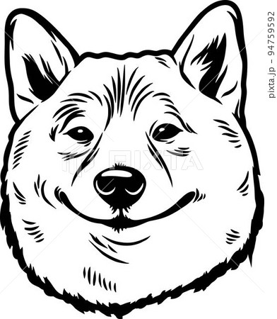 Akita Inu - Funny Dog, Vector File, Cut Stencil for Tshirt Akita Inu - Funny Dog, Vector File, Cut Stencil for Tshirt 94759592