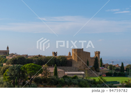 Beautiful view of Tuscany landscape and landmarks. Summer in Italy Beautiful view of Tuscany landscape and landmarks. Summer in Italy 94759782