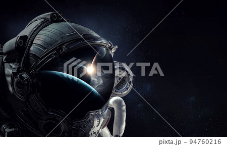 Astronaut and space exploration theme. 94760216