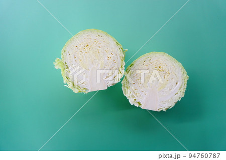 cabbage on the green background 94760787