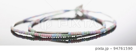 Shiny luxury hand bracelet made of semiprecious stones Shiny luxury hand bracelet made of semiprecious stones 94761590