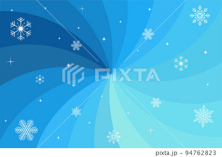 Winter banner in blue color with snowflakes. Vector illustration. 94762823