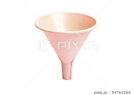 plastic funnel isolated on white plastic funnel isolated on white 94763269