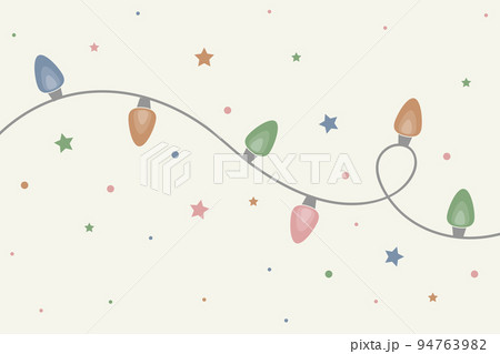 Chain of Christmas lights. Vector illustration Chain of Christmas lights. Vector illustration 94763982