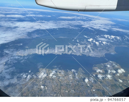 空撮 琵琶湖上空より 空撮 琵琶湖上空より 94766057