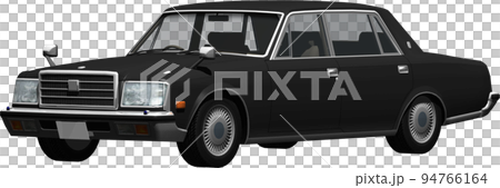 日本の代表的な超高級車センチュリーの切抜き画像。背景透明イラスト 日本の代表的な超高級車センチュリーの切抜き画像。背景透明イラスト 94766164