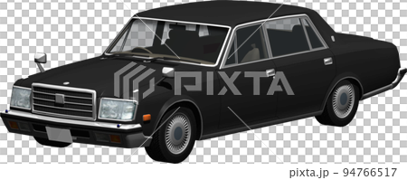 日本代表性的超豪華車世紀的摳圖。背景透明插圖 日本代表性的超豪華車世紀的摳圖。背景透明插圖 94766517