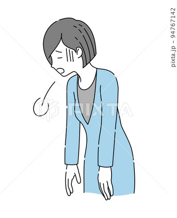 疲れてため息をつくビジネスウーマン 94767142