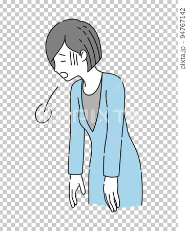 疲れてため息をつくビジネスウーマン 94767142
