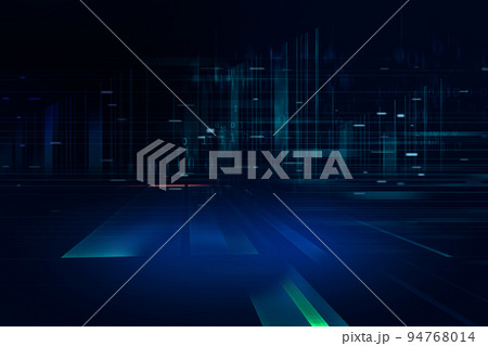 Graphical abstract digital data center with binary code concept series  94768014