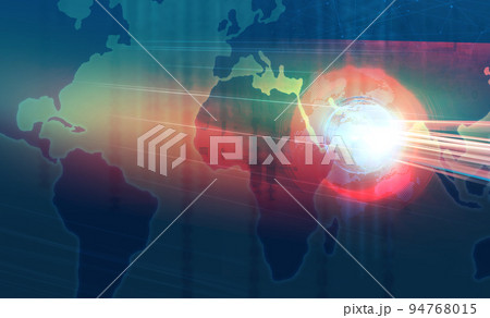 Graphical digital world news background concept series  94768015