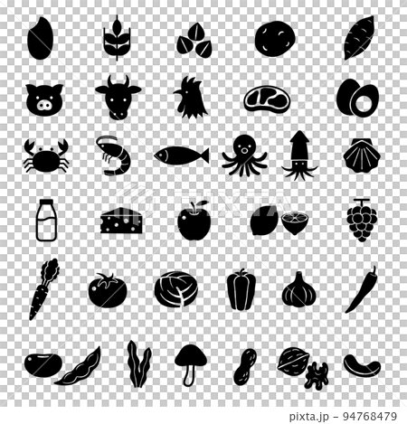 Food icon set 94768479