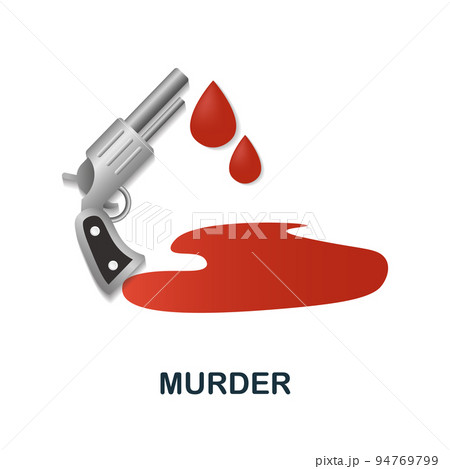 Murder icon. 3d illustration from crime collection. Creative Murder 3d icon for web design, templates, infographics and more 94769799