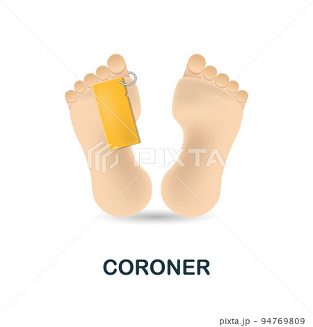 Coroner icon. 3d illustration from crime collection. Creative Coroner 3d icon for web design, templates, infographics and more 94769809