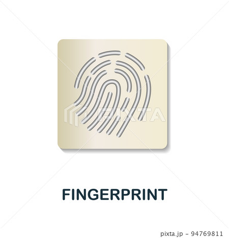 Fingerprint icon. 3d illustration from crime collection. Creative Fingerprint 3d icon for web design, templates, infographics and more 94769811