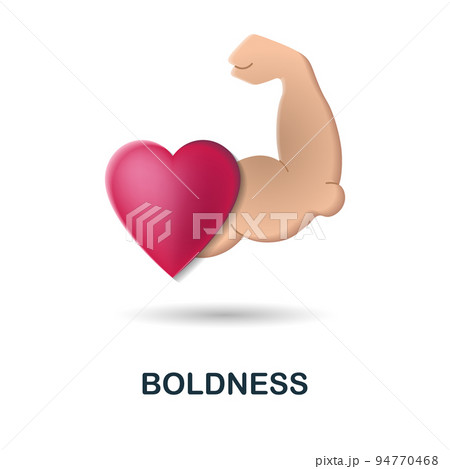 Boldness icon. 3d illustration from company value collection. Creative Boldness 3d icon for web design, templates, infographics and more Boldness icon. 3d illustration from company value collection. Creative Boldness 3d icon for web design, templates, infographics and more 94770468