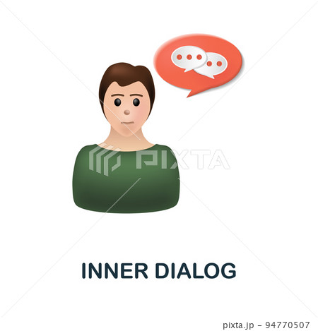 Inner Dialog icon. 3d illustration from cognitive skills collection. Creative Inner Dialog 3d icon for web design, templates, infographics and more Inner Dialog icon. 3d illustration from cognitive skills collection. Creative Inner Dialog 3d icon for web design, templates, infographics and more 94770507