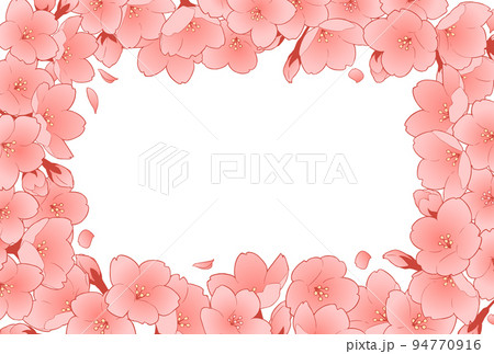 フレーム素材_桜 94770916