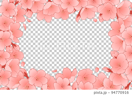 フレーム素材_桜 94770916