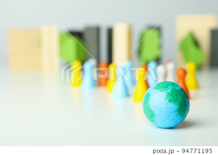 Concept or composition of World Population day 94771195