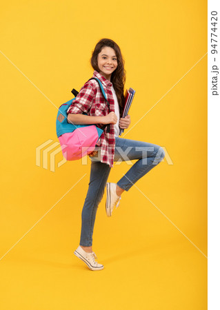 Back to school and looking cool. Energetic tween back to school. Back-to-school. New beginnings Back to school and looking cool. Energetic tween back to school. Back-to-school. New beginnings 94774420