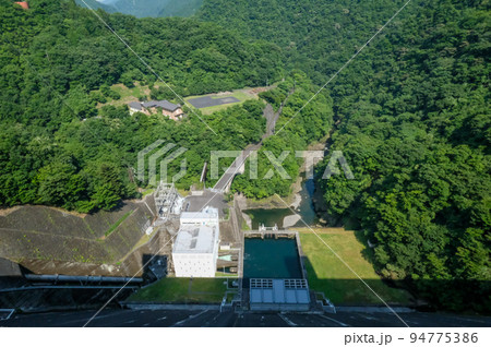 東京都　奥多摩町　夏　奥多摩湖　小河内ダム 94775386