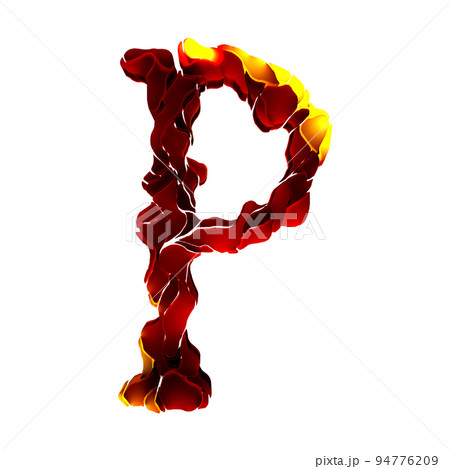 3D rendering cracked font.Distressed letter with mystic glowing on transparent background. 3D rendering cracked font.Distressed letter with mystic glowing on transparent background. 94776209