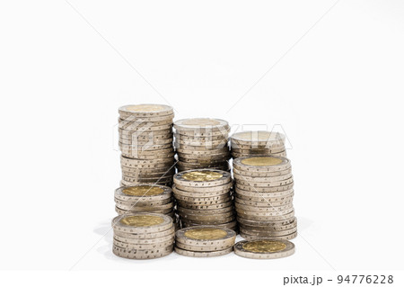 Stack of ascending coins. Business, wealth, success, finance, money growth and save money concept 94776228