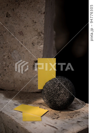 decoration object stone sphere terrazzo and metal decoration object stone sphere terrazzo and metal 94776305