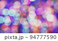 Beautiful 3D illustration of the purple violet light particles bokeh rendered as background 94777590