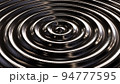 DOF camera realistic abstract 3D illustration of the radial waving carbon fiber surface rendered as background 94777595