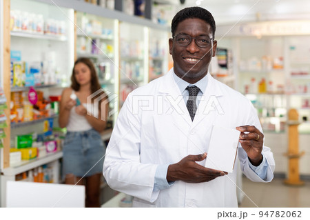 Waistup portrait of pharmacist Waistup portrait of pharmacist 94782062