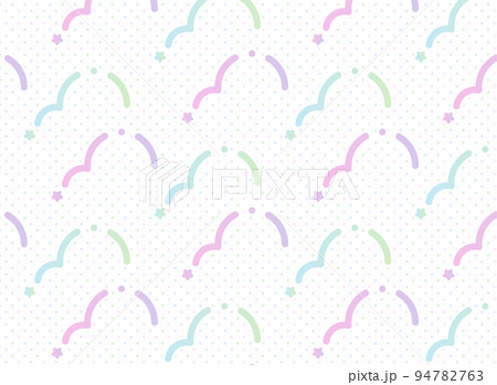 レトロポップなかわいい星のシームレスなパターン レトロポップなかわいい星のシームレスなパターン 94782763