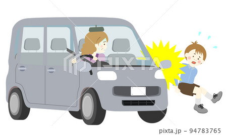 子供を跳ねた車(人身事故) 子供を跳ねた車(人身事故) 94783765