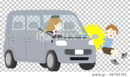 子供を跳ねた車(人身事故) 子供を跳ねた車(人身事故) 94783765