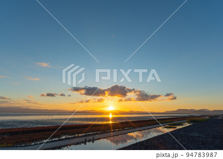 有明海の夕陽 有明海の夕陽 94783987