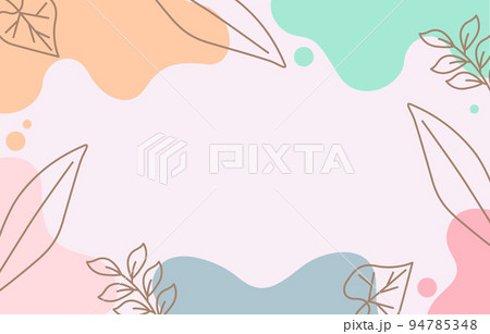 Aesthetic Colorful Pastel Floral Fluid Abstract Background 94785348