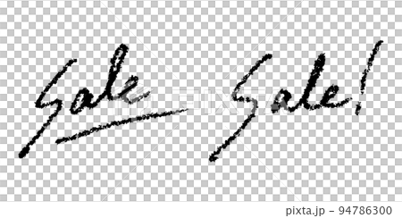 Sale! Handwritten vector material that can be used in various ways Sale! Handwritten vector material that can be used in various ways 94786300