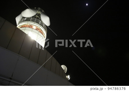 阪神高速　朝潮橋パーキング　16号大阪港線　夜　夜景　交通レーダー 94786376