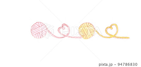 水彩画：毛糸 94786830