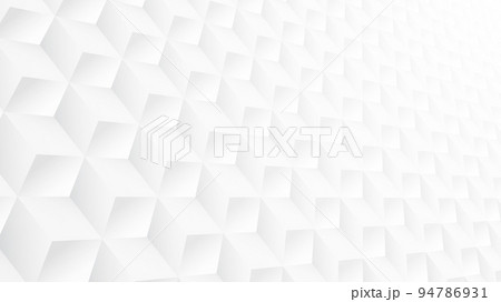Abstract 3d modern square cube background. White and grey geometric pattern texture. vector art illustration Abstract 3d modern square cube background. White and grey geometric pattern texture. vector art illustration 94786931